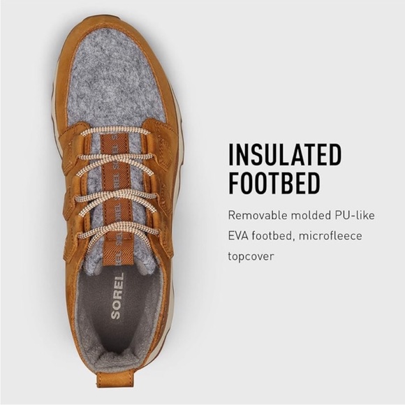 $169 SOREL Kinetic Caribou Snow winter tan gray Boot Sz 10 - Picture 4 of 15